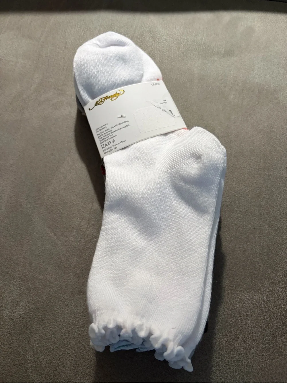 Black Floral Embroidered Crew Socks - Ladies Fashion